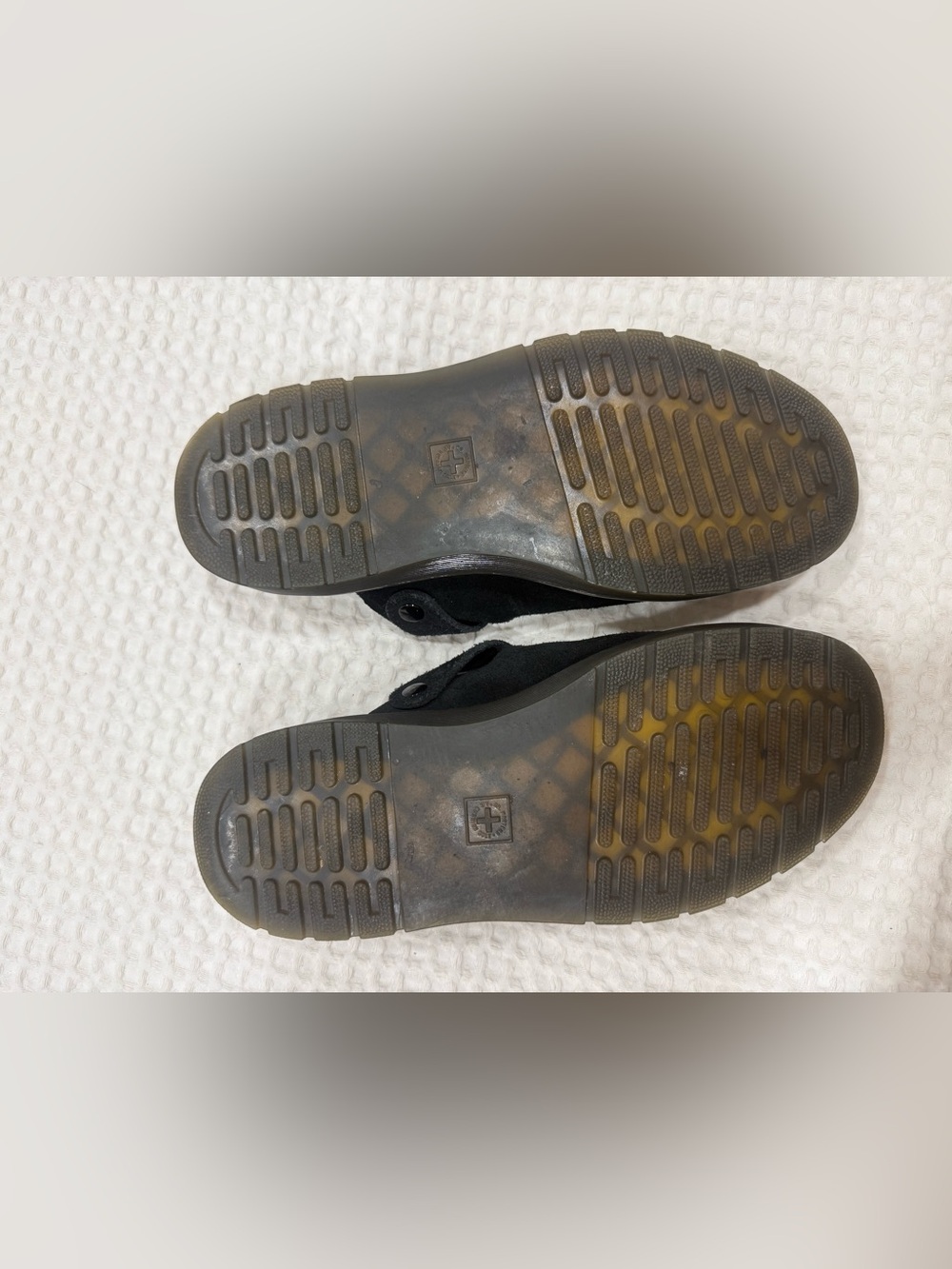 Dr. Martens Black Suede Slip-On Clog Mules - Picture 5 of 5